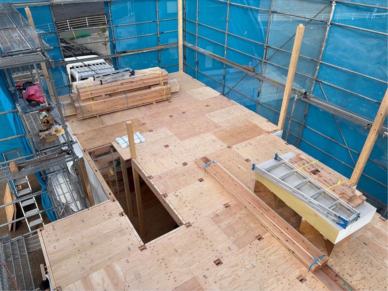 写真：【施工中】伴中央の家１