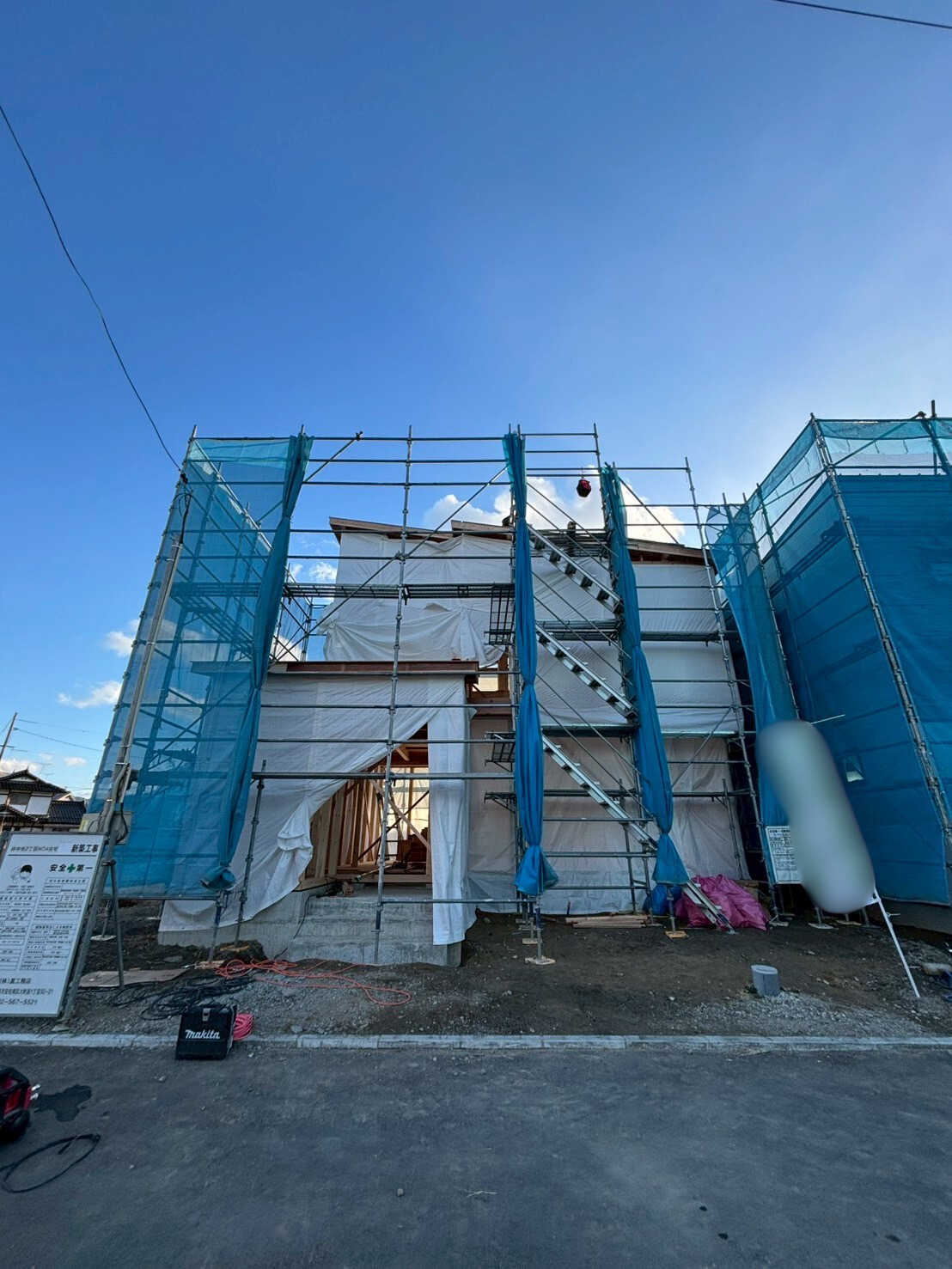 写真：【施工中】伴中央の家２